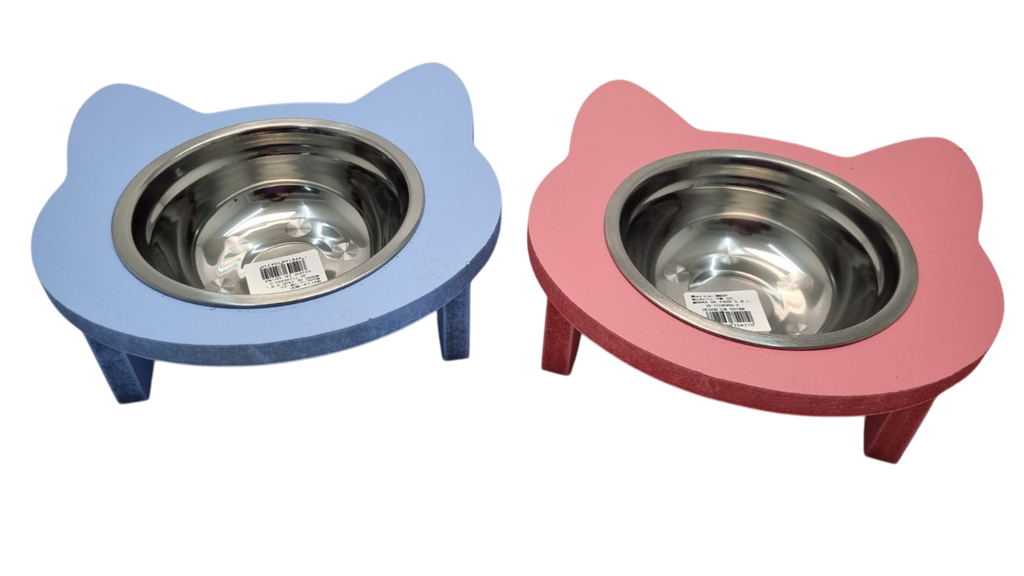 COMEDERO GATITO COLORES SIMPLE CHICO