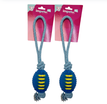 SOGA CON PELOTA RUGBY GOMA (D6989)