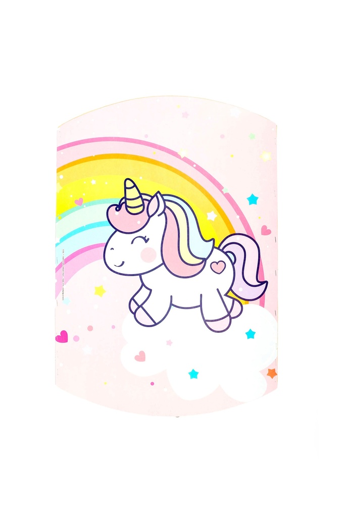 PIÑATA CARTON UNICORNIO ARCO IRIS x1 GM 09033
