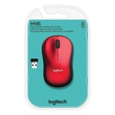 Mouse LOGITECH M185 Red Inalambrico