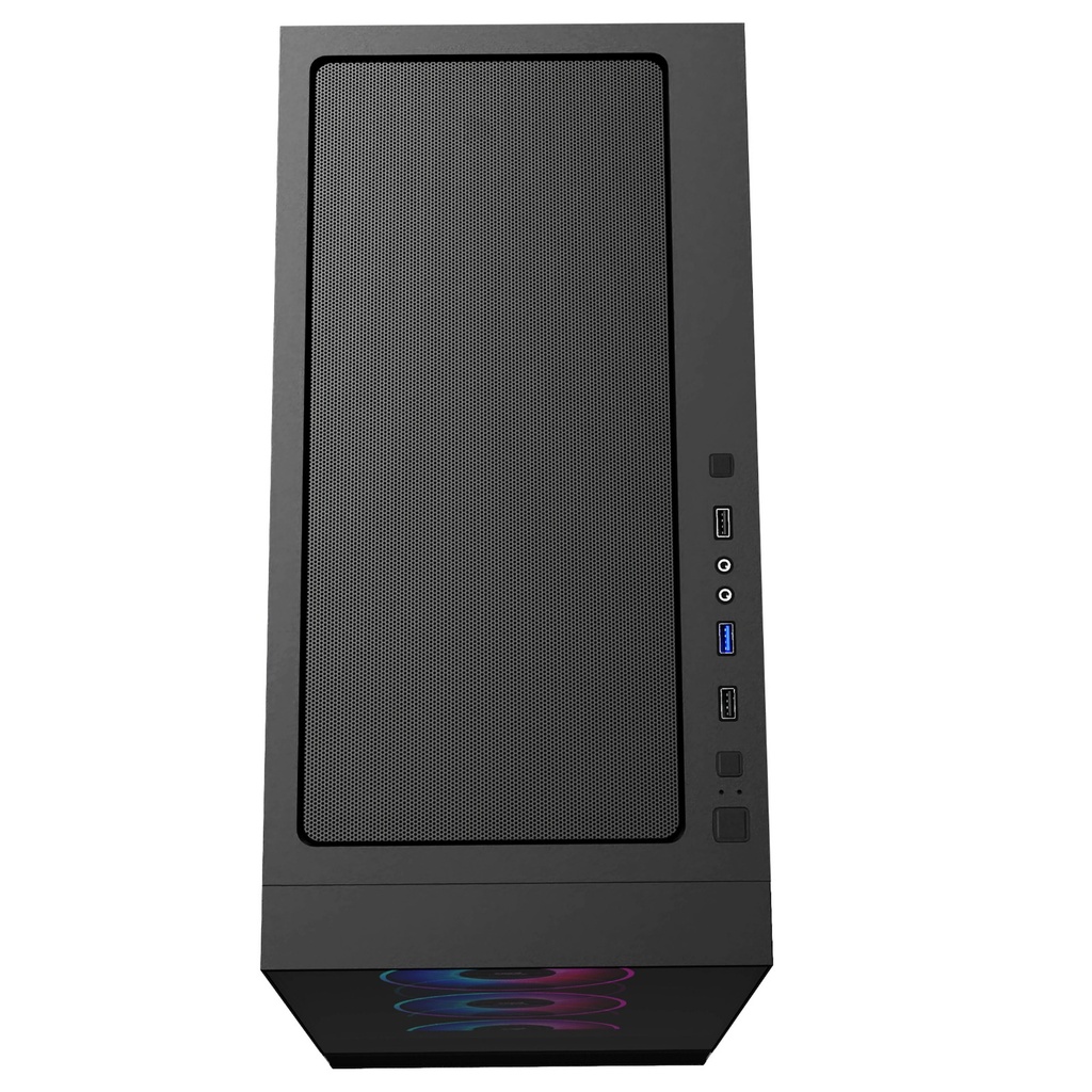 Gabinete TALIUS Thanatos Full Tower 9 Fans All Vidrio Templado + Mesh