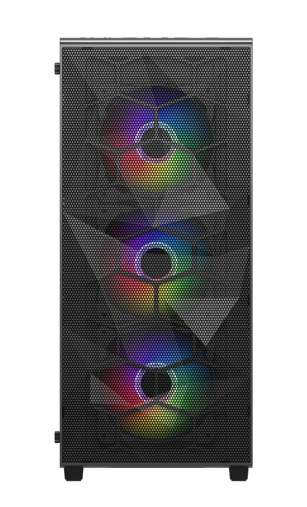 Gabinete TALIUS Ares 6 Fans Vidrio Templado + Mesh