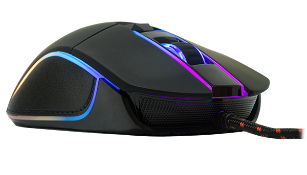 Mouse SAIKANO V30 Gaming RGB 6 Botones . Rubber USB Gold