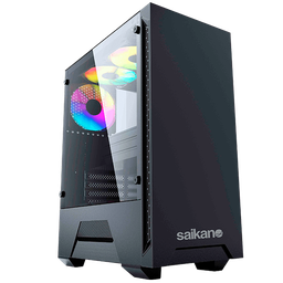Gabinete SAIKANO TX3 Black 3 Coolers RGB USB3.0