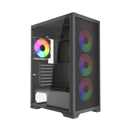 Gabinete SAIKANO Tx5 4 Fans Argb - Mesh Frontal - Vidrio Templado